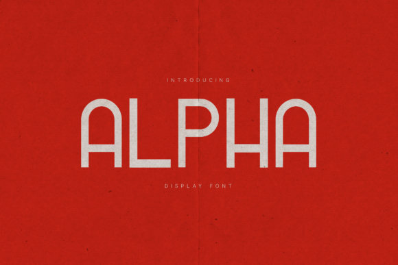 Alpha: The Bold, Modern Display Font for Impactful Design