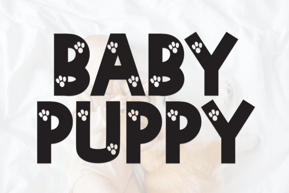 Baby Puppy: A Playful Font with Paw Print Personality