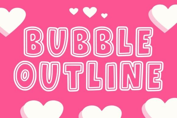Bubble Outline: A Playful Display Font for Creative Projects