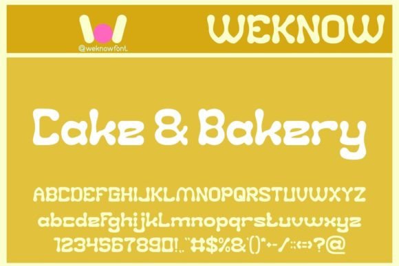 Cake and Bakery: A Sweet Typeface for Creative Projects