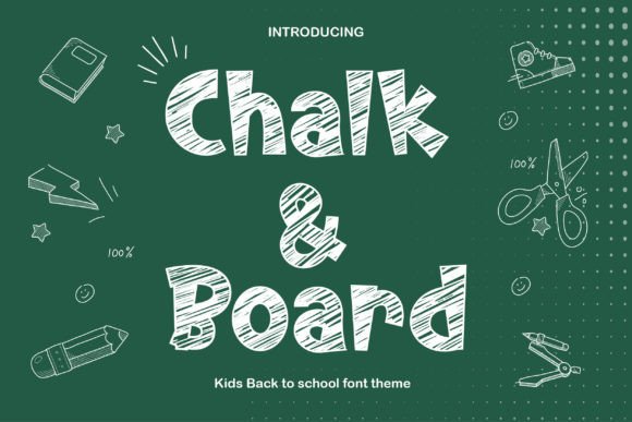 Chalk and Board: The Authentic Chalk Display Font