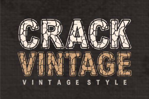 Crack Vintage: A Rugged Display Font for Authentic Designs