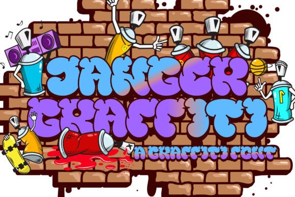 Danger Graffiti: Bold Urban Display Typeface