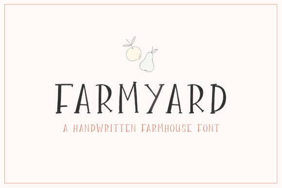 Discover the Unique Appeal of the Farmyard Display Font