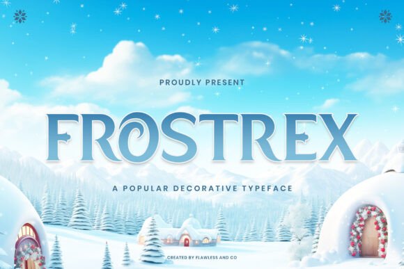 Frostrex: A Magical Display Font for Whimsical Designs