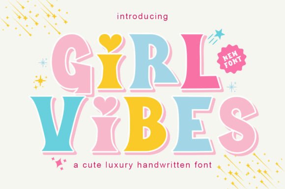Girl Vibes: A Charming Display Font for Creative Projects