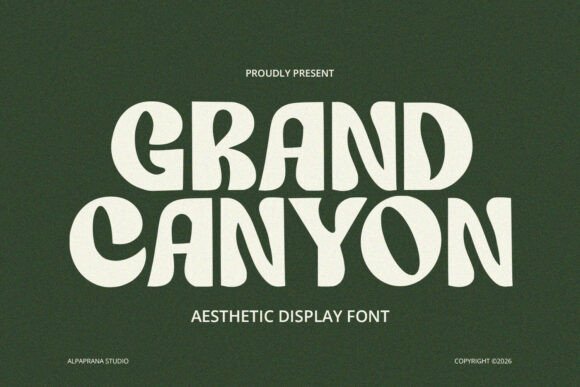 Grand Canyon: A Modern Display Font for Bold Branding