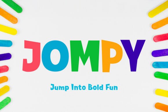 Jompy: The Fun, Chunky Display Font for Bold Designs
