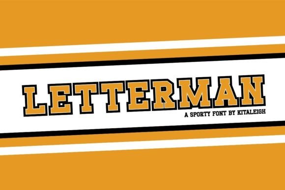 Letterman: Bold Varsity Font for Sports & Branding