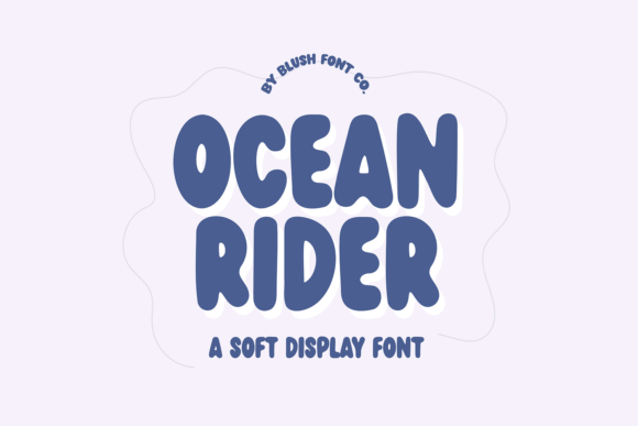 Ocean Rider: A Bold and Soft Retro Display Typeface