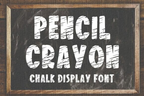 Pencil Crayon: A Charming Display Font for Creative Projects