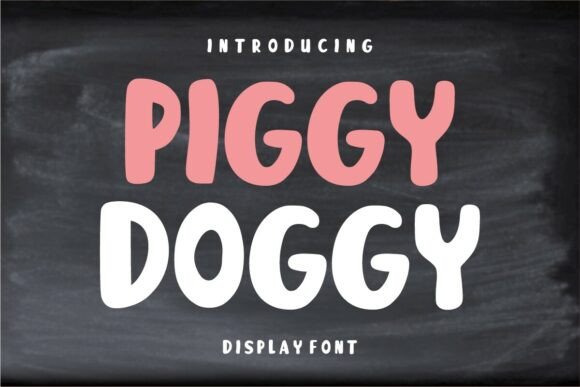 Piggy Doggy: A Playful Font for Creative Projects