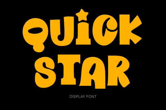 Quick Star: A Display Font with Endless Charm