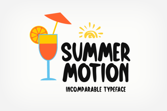 Summer Motion: A Trendy Display Font for Creative Projects