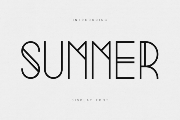 Summer: The Minimalist Display Font for Modern Sophistication