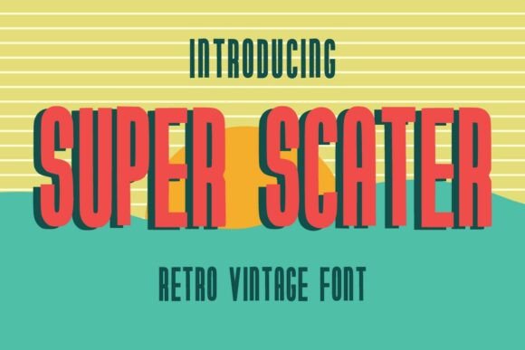 Superscater Regular: A Bold Retro Display Typeface
