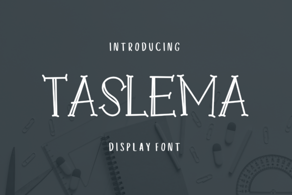 Taslema: A Playful Display Font for Vibrant Designs