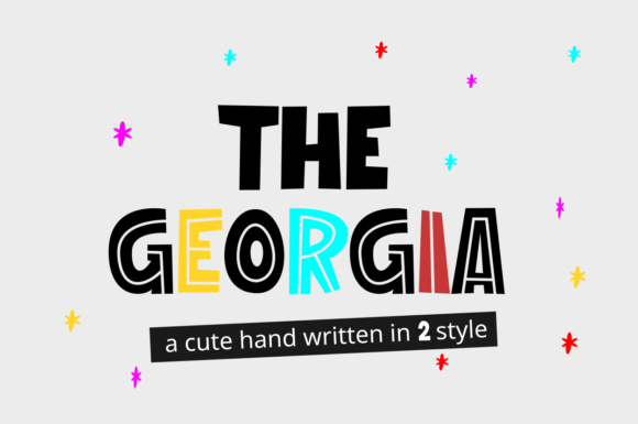 The Georgia: A Playful Display Font for Creative Projects