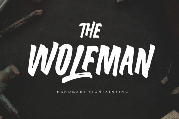 The Wolfman: A Bold Hand-Painted Font for Impactful Design