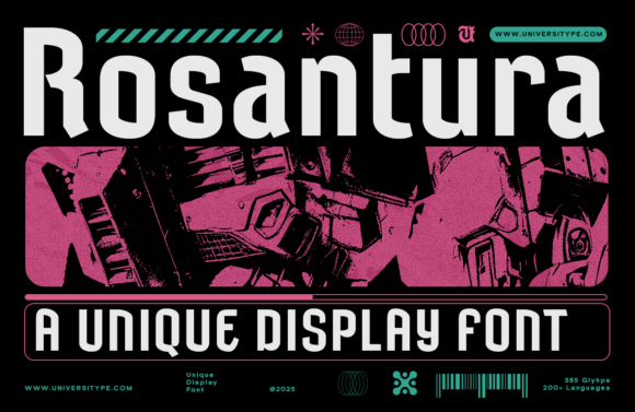 UT Rosantura: Where Blackletter Meets Modern Sans Serif